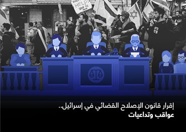 بعد إقرار التعديلات يمكن للكنيست أن يبطل أي تشريع أو يقرّه بأغلبية بسيطة، وهو الأمر الذي أحدث شرخا عميقا في المجتمع الإسرائيلي، حيث قوبلت الإصلاحات القضائية باحتجاجات واسعة النطاق شملت جميع القطاعات بما فيها العسكرية والأمنية .. فإلى أين تقود تلك الاحتجاج