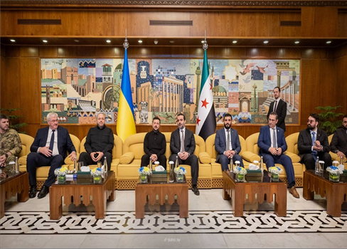 اجتماع ثلاثي بين فيدان وزيلينسكي والشرع في دمشق