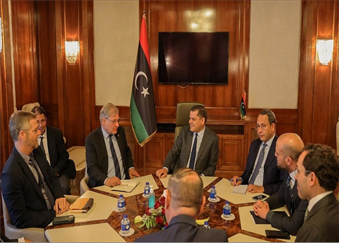 الدبيبة يستقبل رئيس جهاز المخابرات التركية في طرابلس