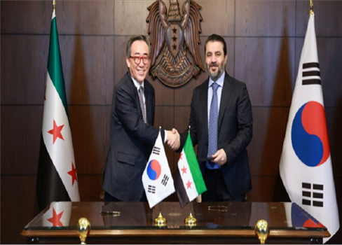 سوريا تعلن توقيع اتفاقية إقامة علاقات دبلوماسية مع كوريا الجنوبية