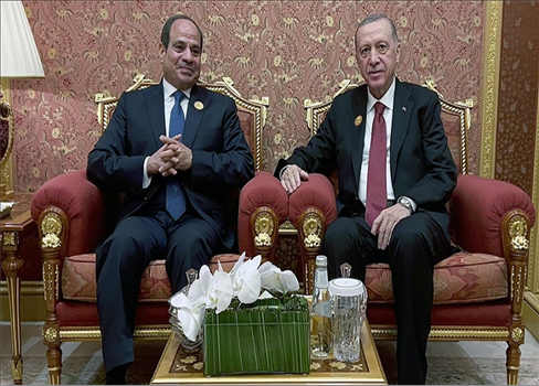 مهاتفة بين أردوغان والسيسي .. بشأن تطورات الأوضاع في غزة
