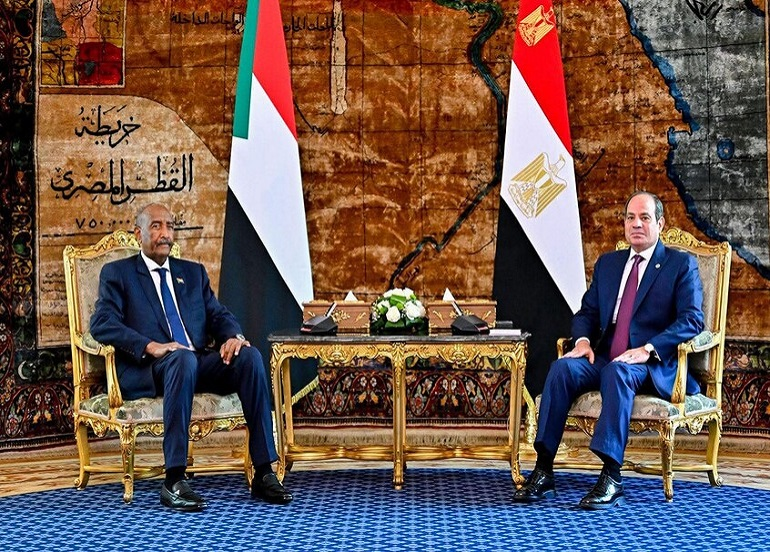 السيسي يستقبل البرهان  وملفات المصالحة السودانية وسد أثيوبيا على طاولة التباحث